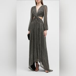 Ramy Brook Metallic Maxi Dress Small